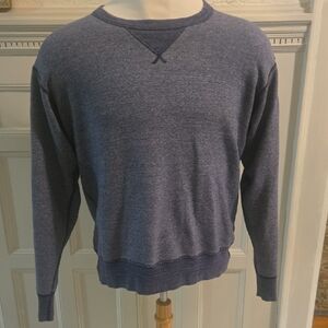 Classic Blue Crewneck Sweatshirt for Men
